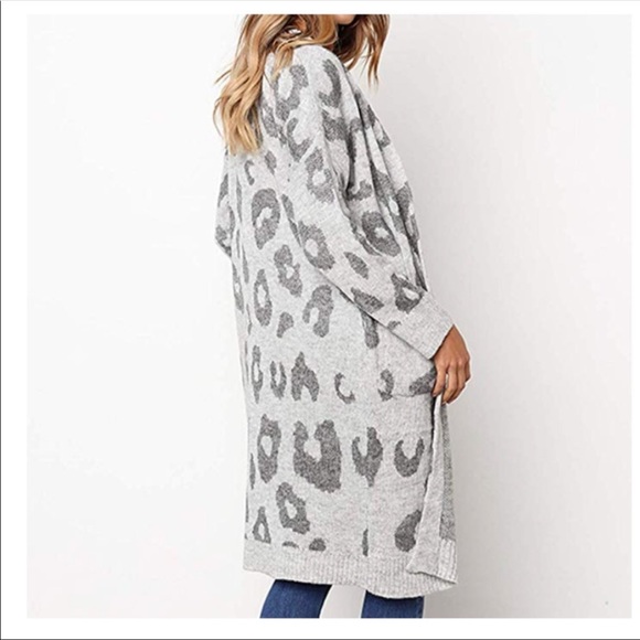 #78 EILEEN Long Animal print knit sweater - Picture 4 of 6